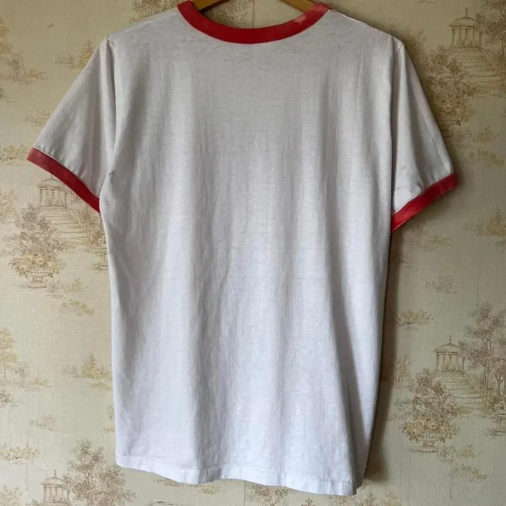 80s Distressed Champion Ringer Tee | Winston Salem State HBCU NYSP | XL - Picture 11 of 16